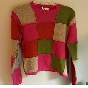 Lilly Pulitzer crop sweater RARE white label wool cashmere